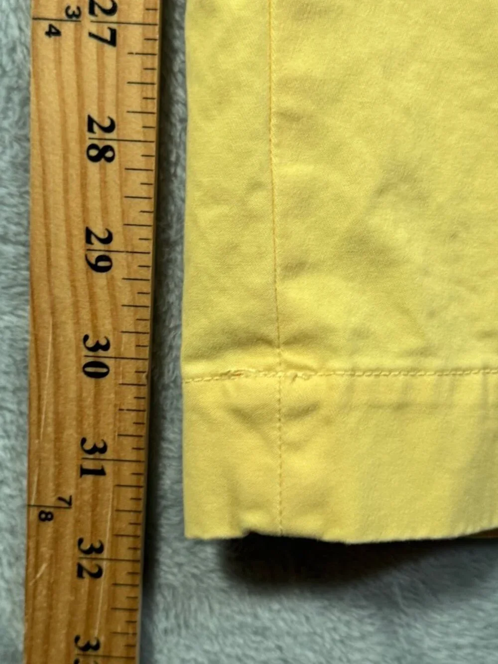 Polo Ralph Lauren Pants Mens 32x32 Yellow Bedford Flat Front Chino Stretch